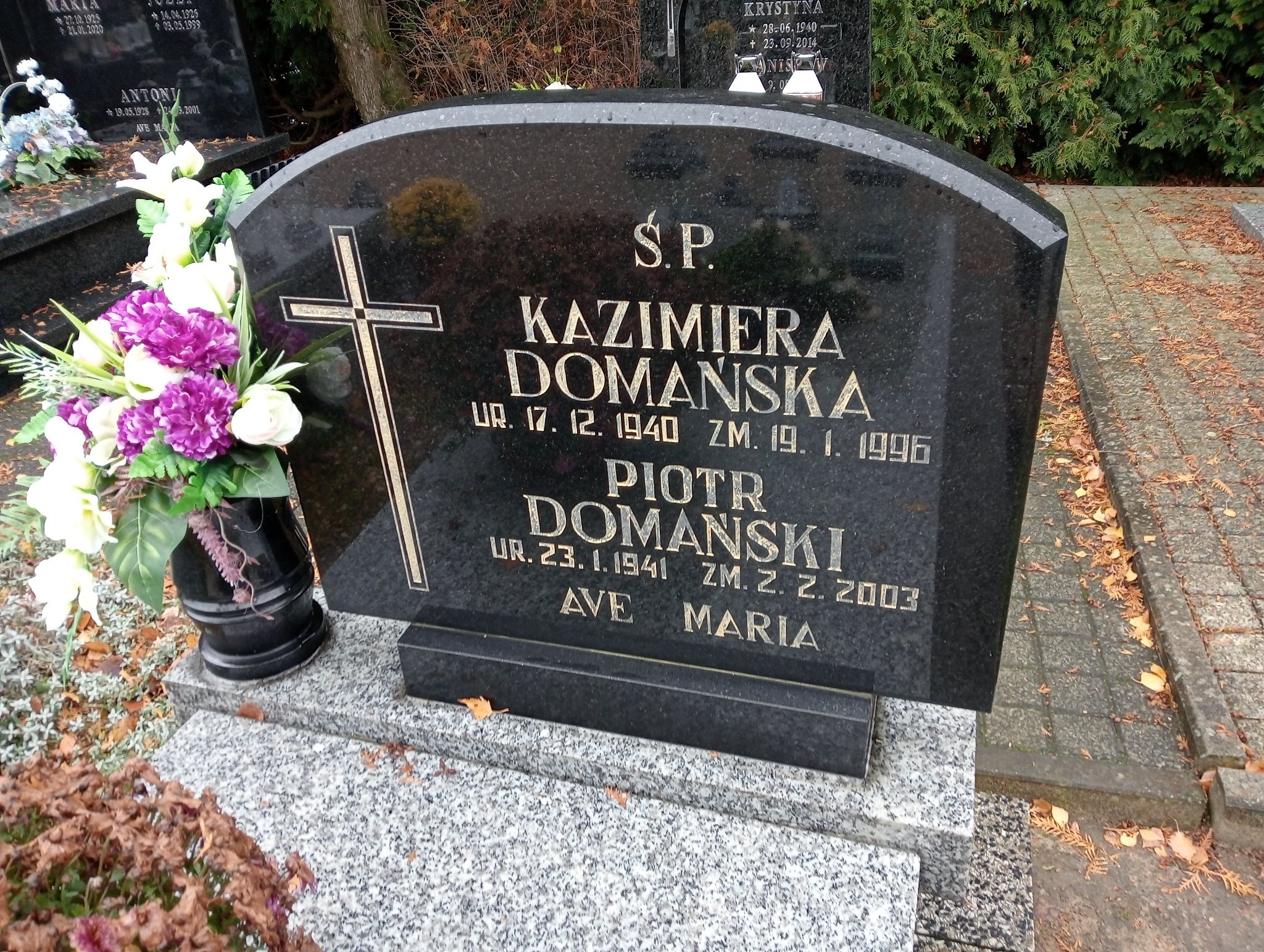 Kazimiera Domańska 1940 Pleszew - Grobonet - Wyszukiwarka osób pochowanych