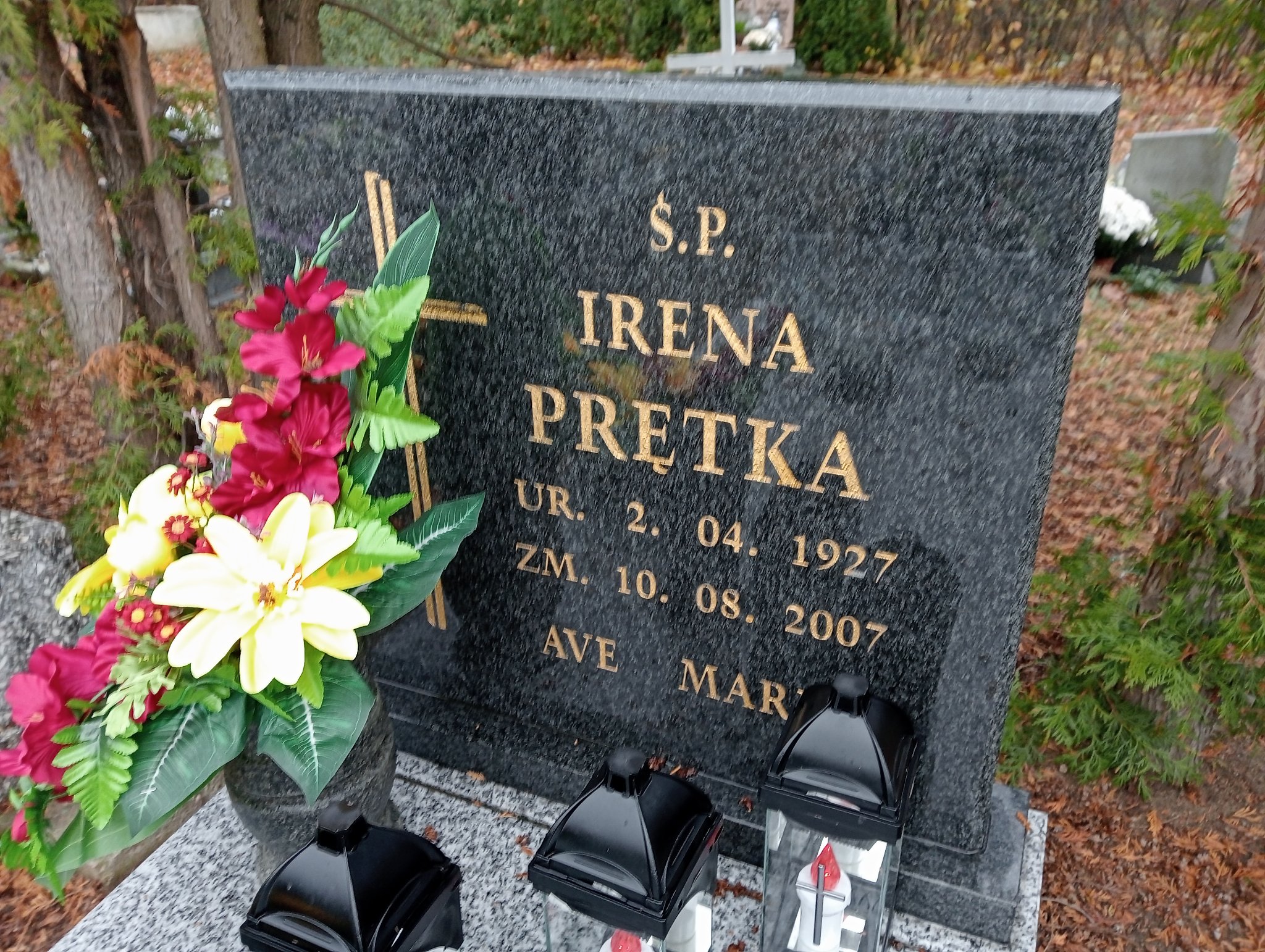 Irena Prętka 1927 Pleszew - Grobonet - Wyszukiwarka osób pochowanych